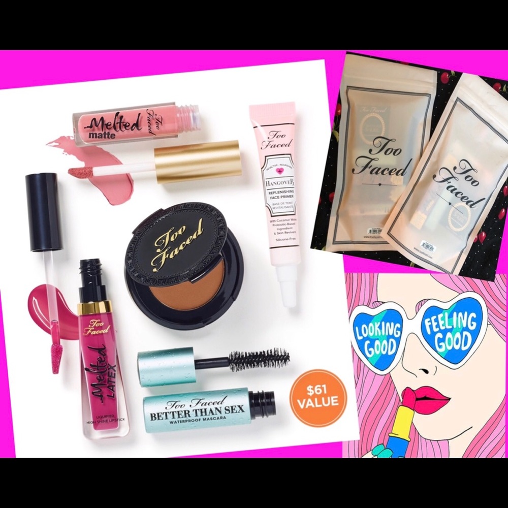 2x TOO FACED deluxe bags